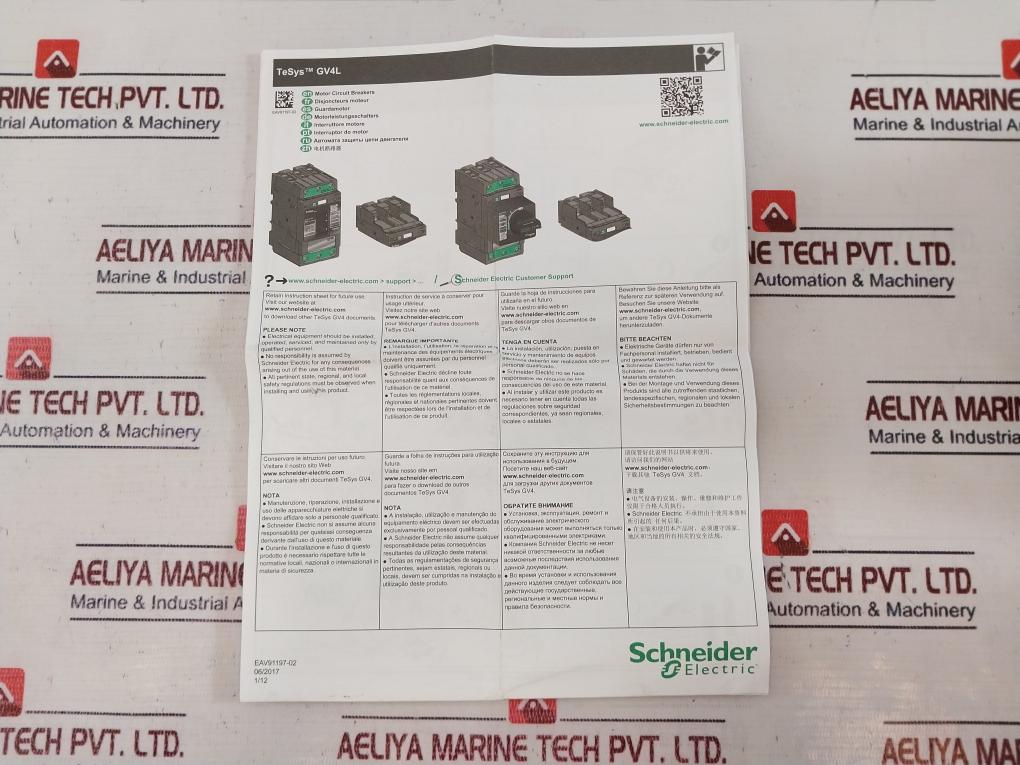 Schneider Electric Gv4Le25N6 Motor Circuit Breaker 50/60Hz