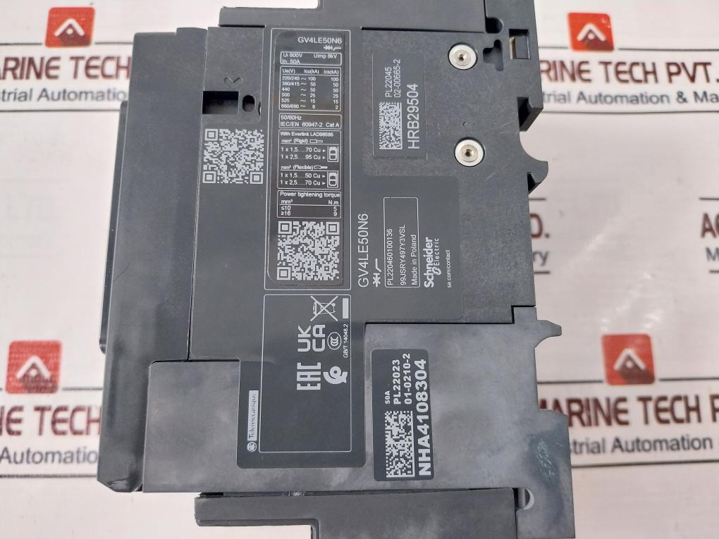 Schneider Electric Gv4Le50N6 Motor Circuit Breaker