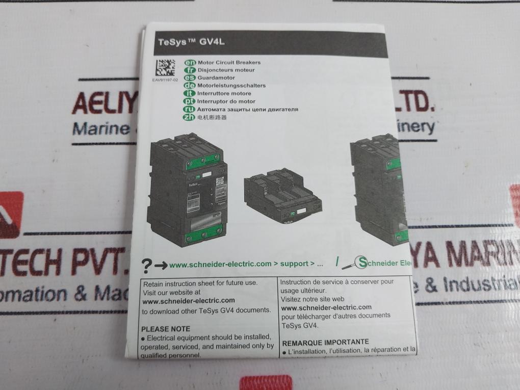 Schneider Electric Gv4Le80N6 Motor Circuit Breaker 80A 50/60Hz