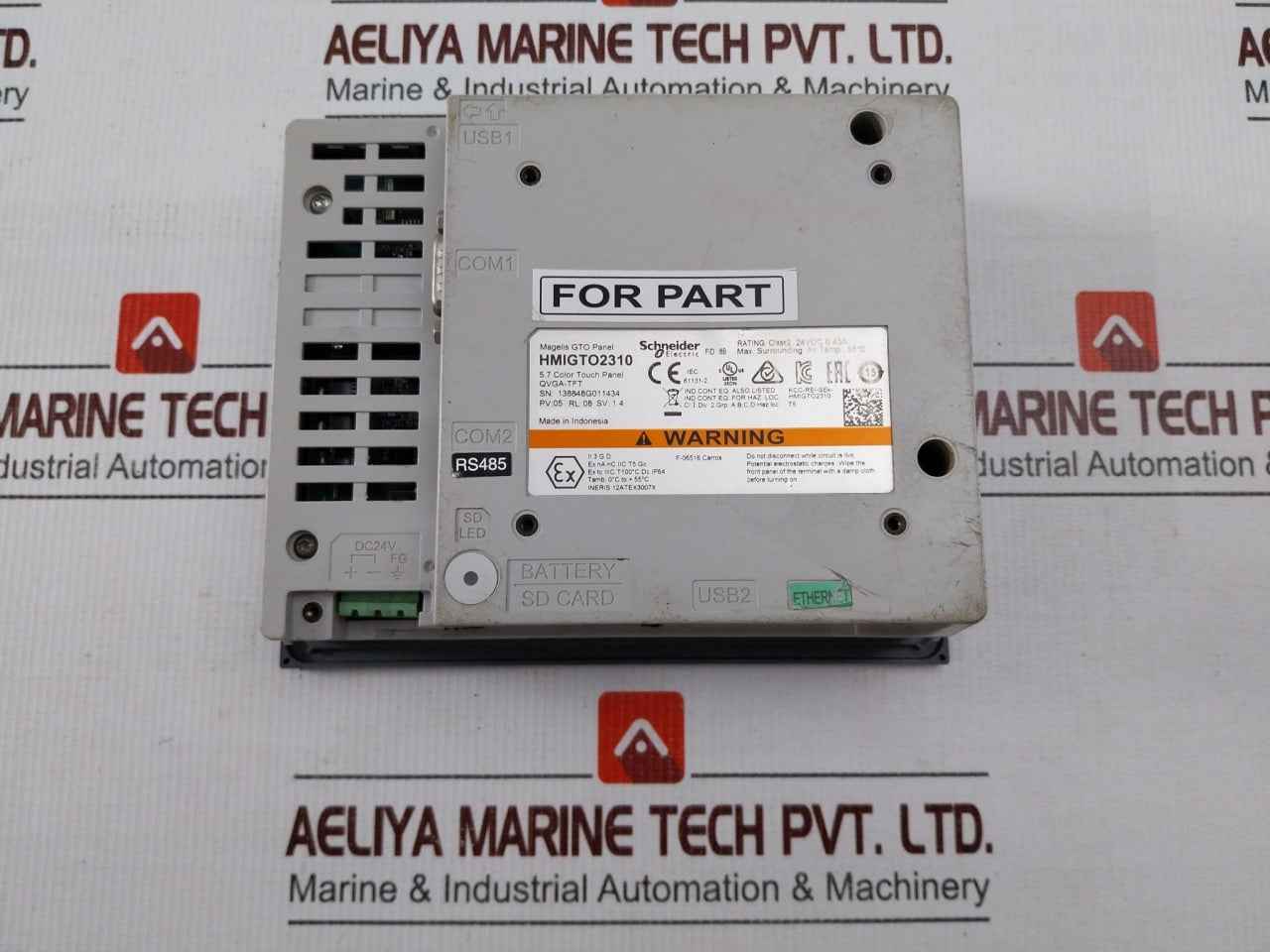 Schneider Electric Hmigto2310 Touch Panel 5.7 Color Ip64 24vdc (Not Working)
