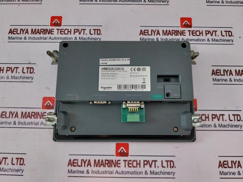 Schneider Electric Hmigxu3512 7” Color Touch Panel Screen Operator Terminal Dc24