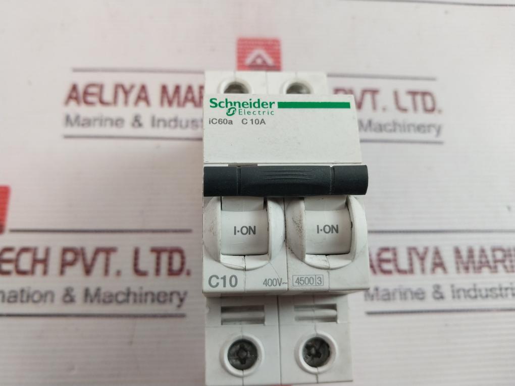 Schneider Electric Ic60A C 10A Miniature Circuit-breaker 400V~ 50/60Hz