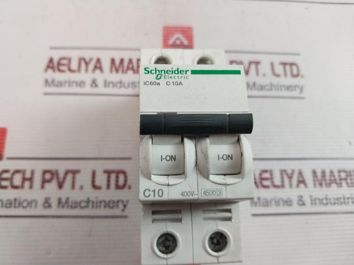 Schneider Electric Ic60A C 10A Miniature Circuit-breaker 400V~ 50/60Hz