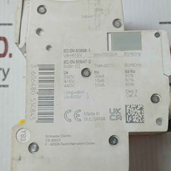Schneider Electric Ic60H C10 Miniature Circuit Breaker 10A 415Vac