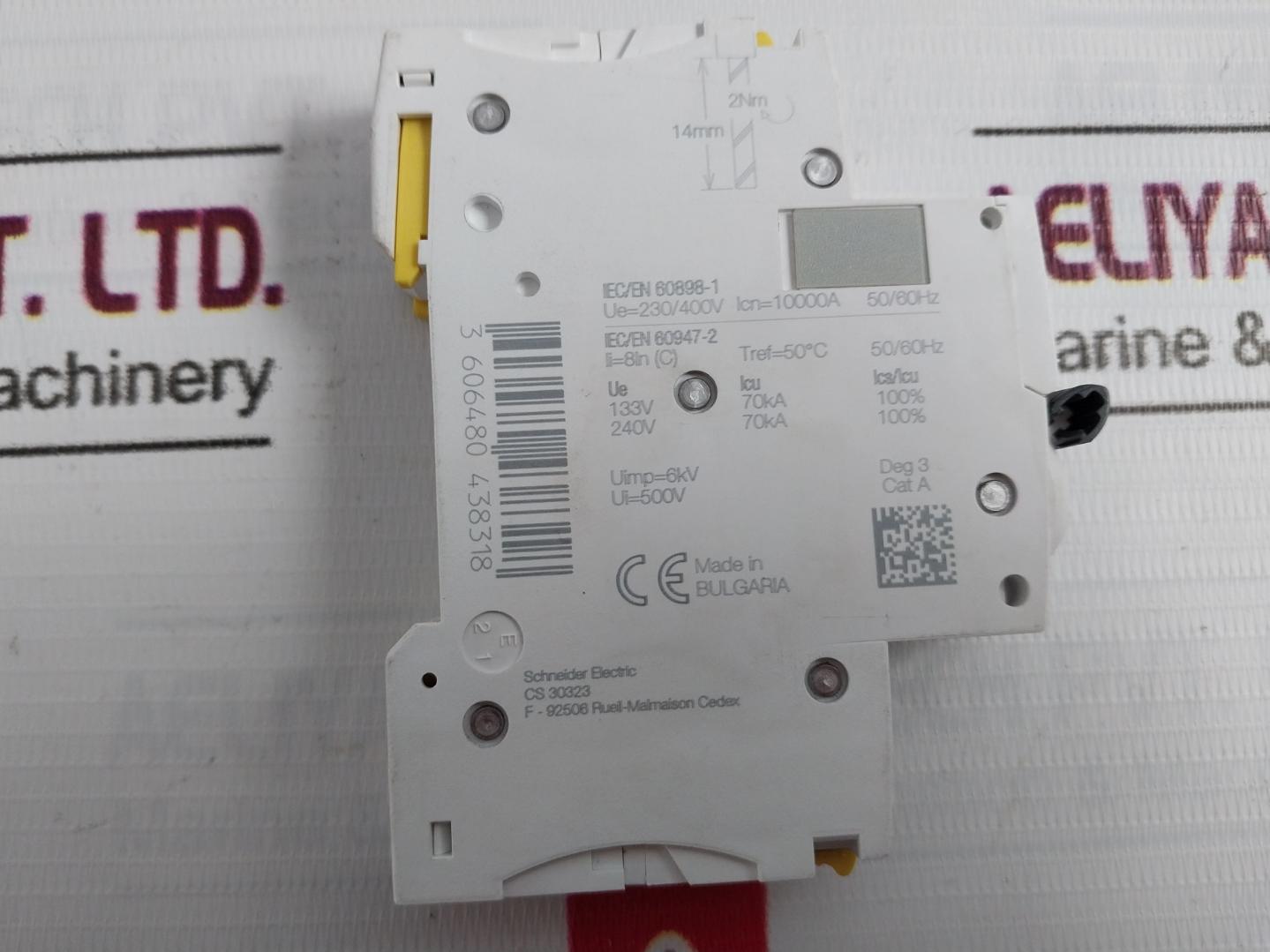 Schneider Electric Ic60H Miniature Circuit Breaker 50°C 50/60Hz