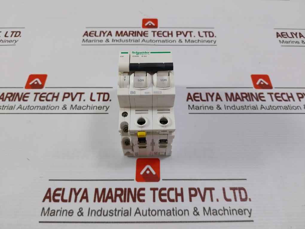 Schneider Electric Ic60N B6A Miniature Circuit Breaker 400V 50-60Hz