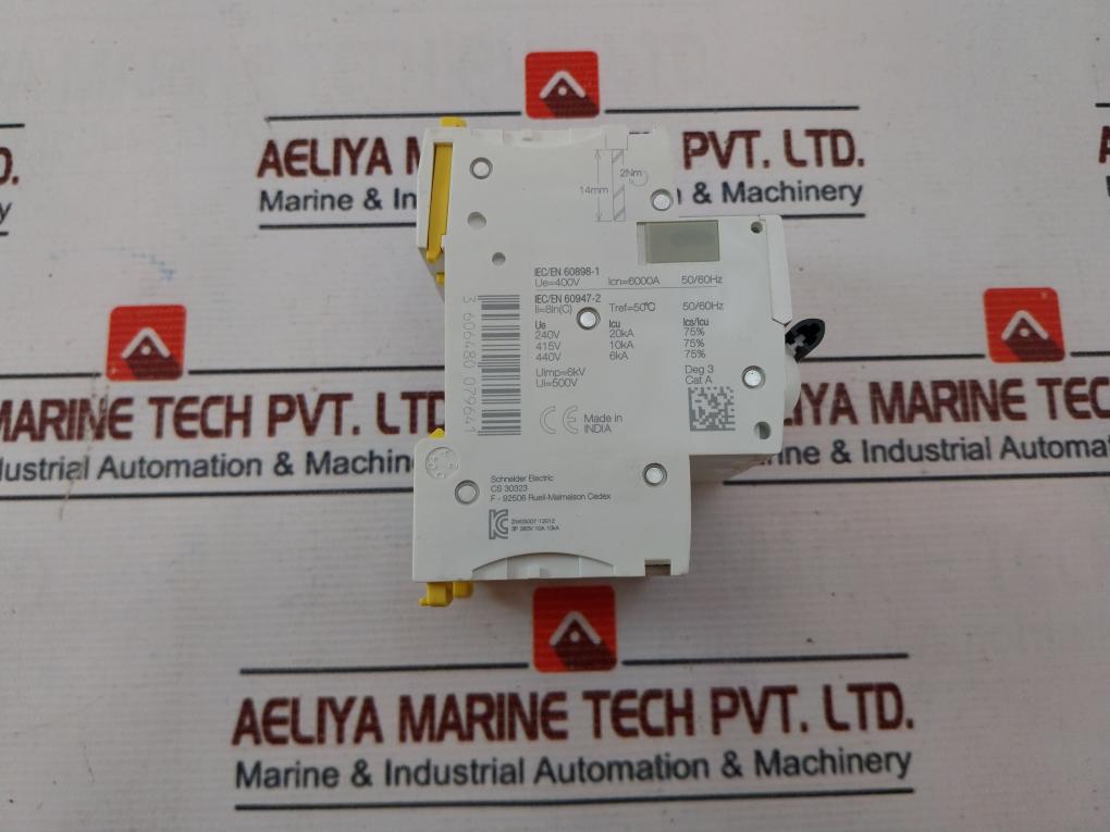 Schneider Electric Ic60N C 10A Miniature Circuit Breaker 400V 50/60Hz