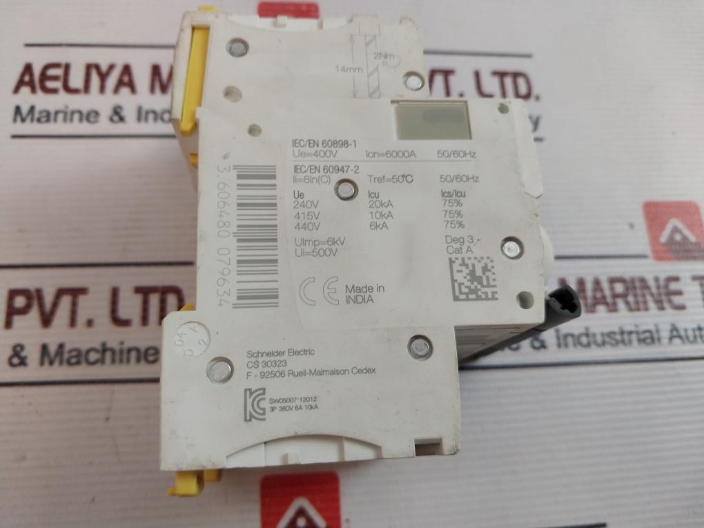 Schneider Electric Ic60N C 6A Miniature Circuit Breaker