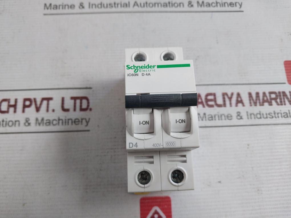 Schneider Electric Ic60N D 4A Miniature Circuit Breaker 6000A 50/60Hz 6Kv 500V
