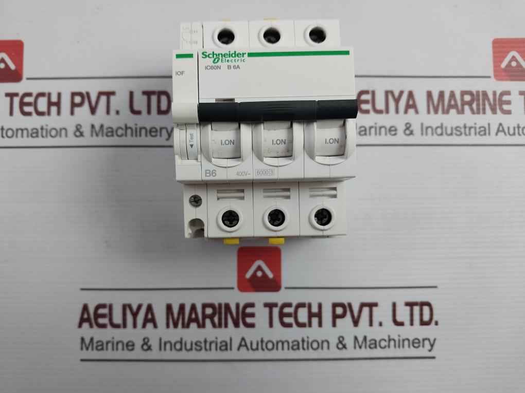 Schneider Electric Ic60N Miniature Circuit Breaker 400V Ac 6A 50–60 Hz