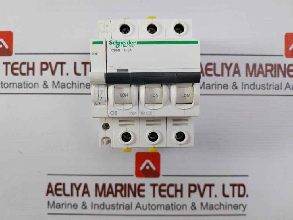 Schneider Electric Ic60N Miniature Circuit Breaker 50-60Hz 6A