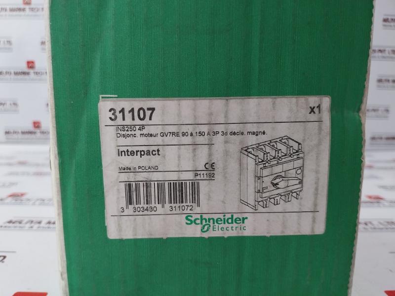 Schneider Electric INS 250 Switch-disconnector With Black Rotary Handle 750v