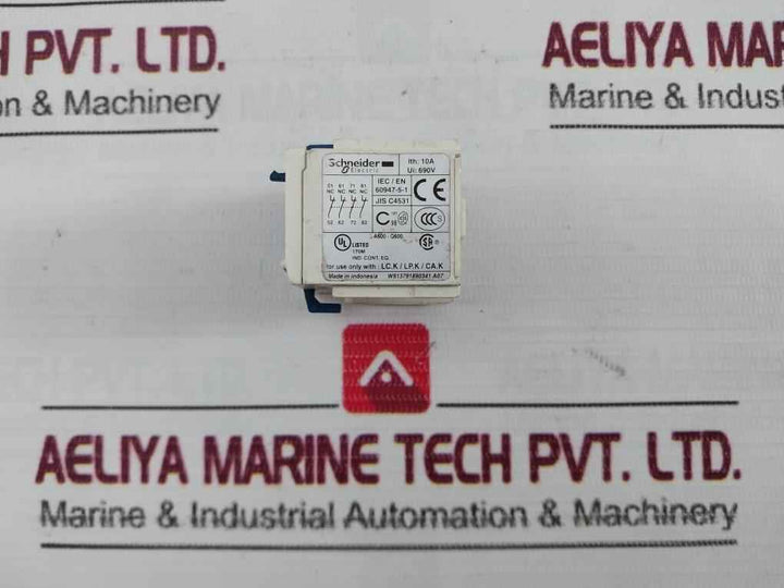 Schneider Electric La1Kn04 Auxiliary Contact Block Iec/En 60947-5-1 690V 10A