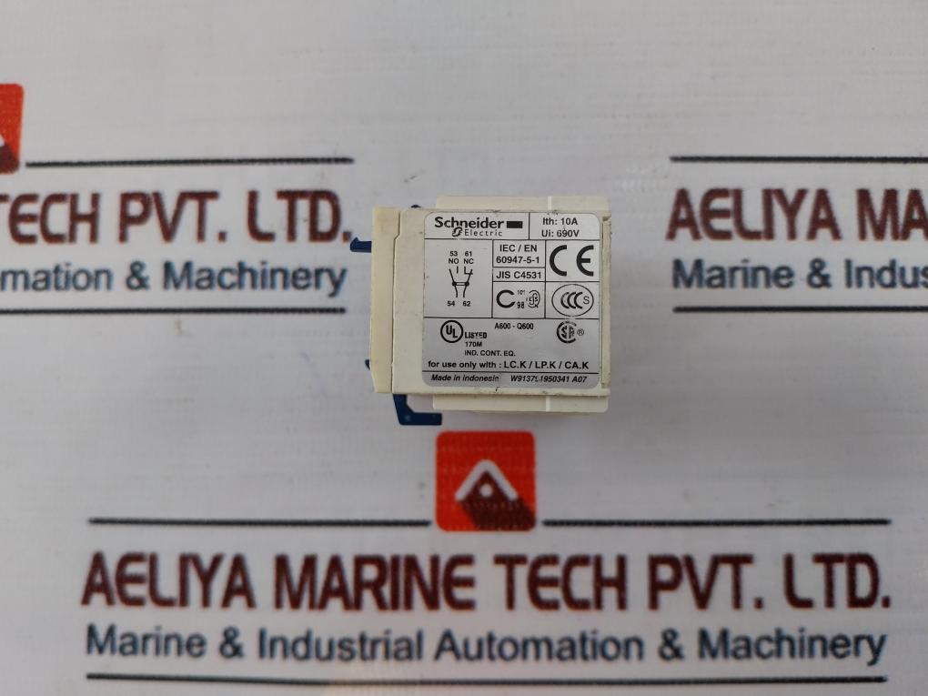 Schneider Electric La1Kn11 Auxiliary Contact Block 690V