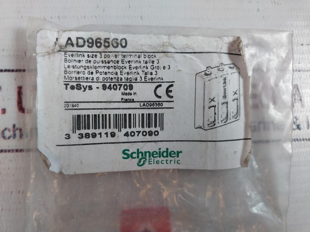 Schneider Electric Lad96560 Everlink Size 3 Power Terminal Block