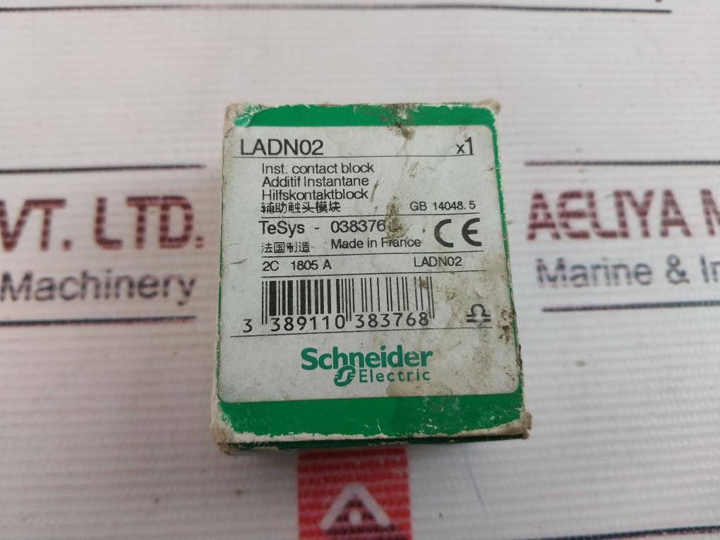 Schneider Electric Ladn02 Auxiliary Contact Block 690V 10A