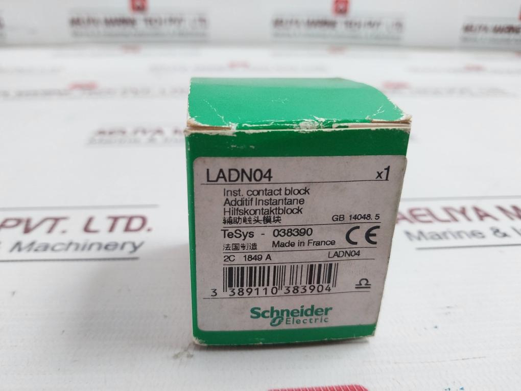 Schneider Electric Ladn04 Auxiliary Contact Block A600 Q600 Gb14048.5 10A 690V