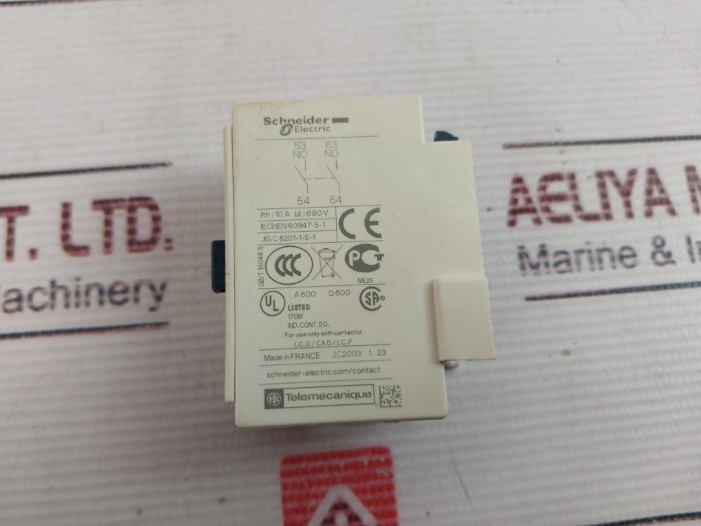 Schneider Electric Ladn20 Auxiliary Contact Block 10A 690V