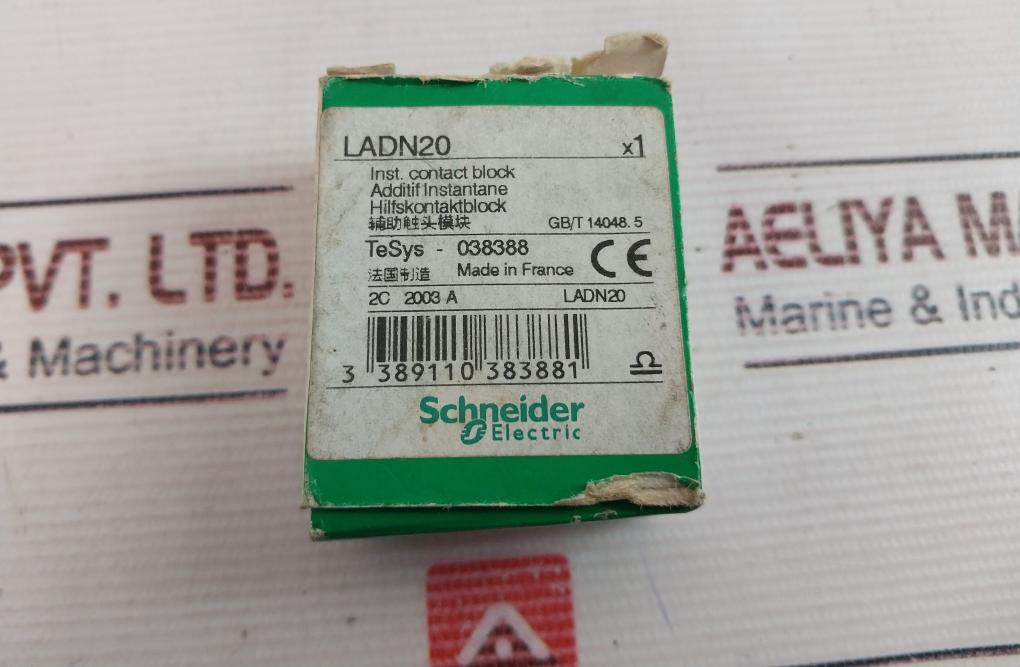 Schneider Electric Ladn20 Auxiliary Contact Block 10A 690V