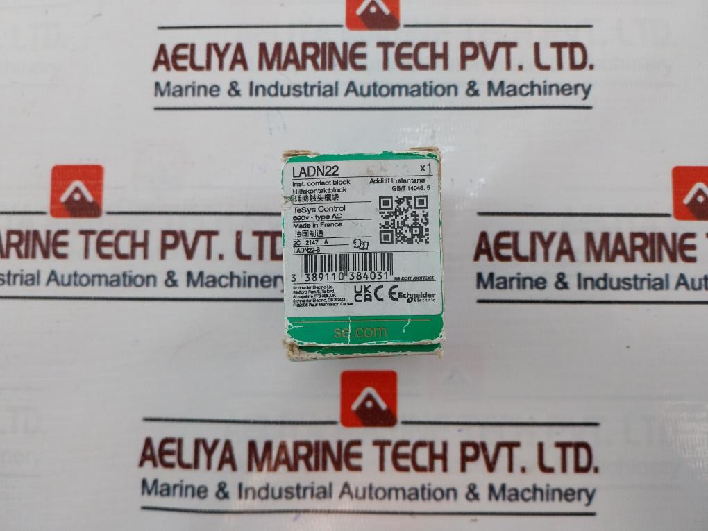 Lot of 3X Schneider Electric LADN22 Auxiliary Contact Block LADN22-B A600 Q600