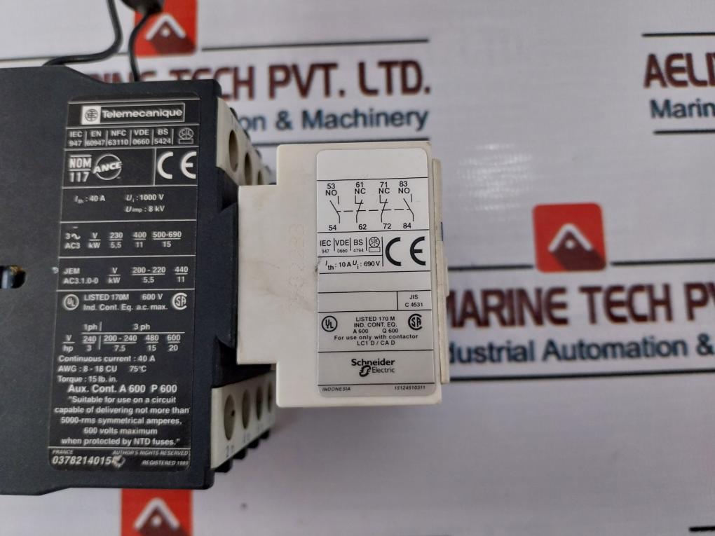 Schneider Electric Ladn22/ Lc1D25004 Auxiliary Contact Block With Contactor