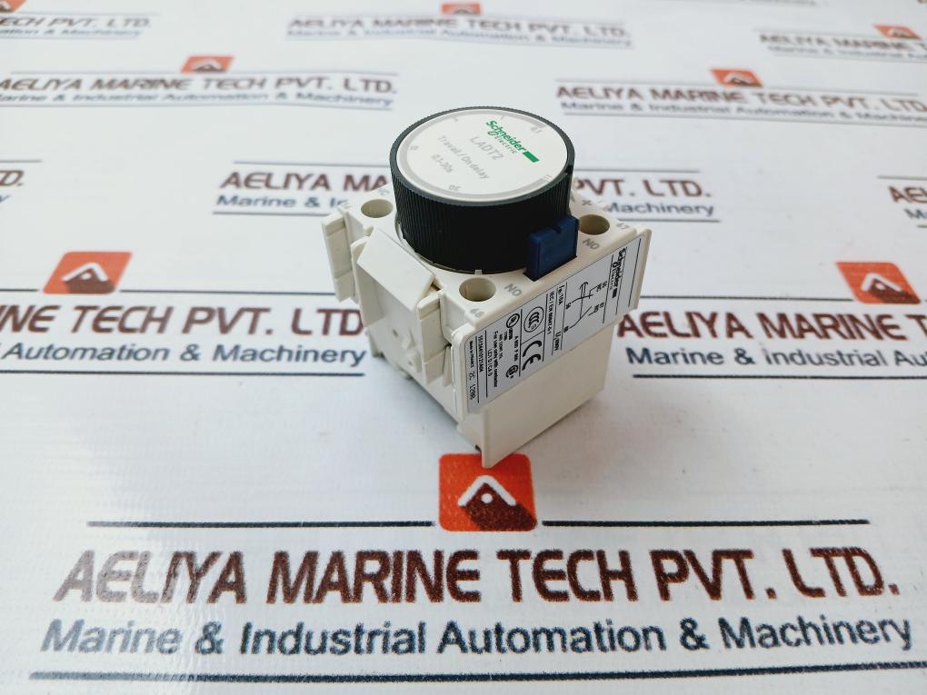 Schneider TeSys D 1NO+1NC 0.1..30s ON Delay Pneumatic Timer Block, LADT2 Schneider TeSys D 1NO+1NC 0.1..30s ON Delay Pneumatic Timer Block, LADT2