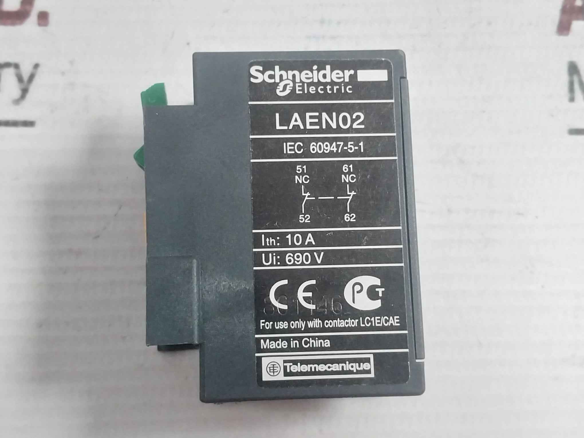 Schneider Electric Laen02 Auxiliary Contact Module