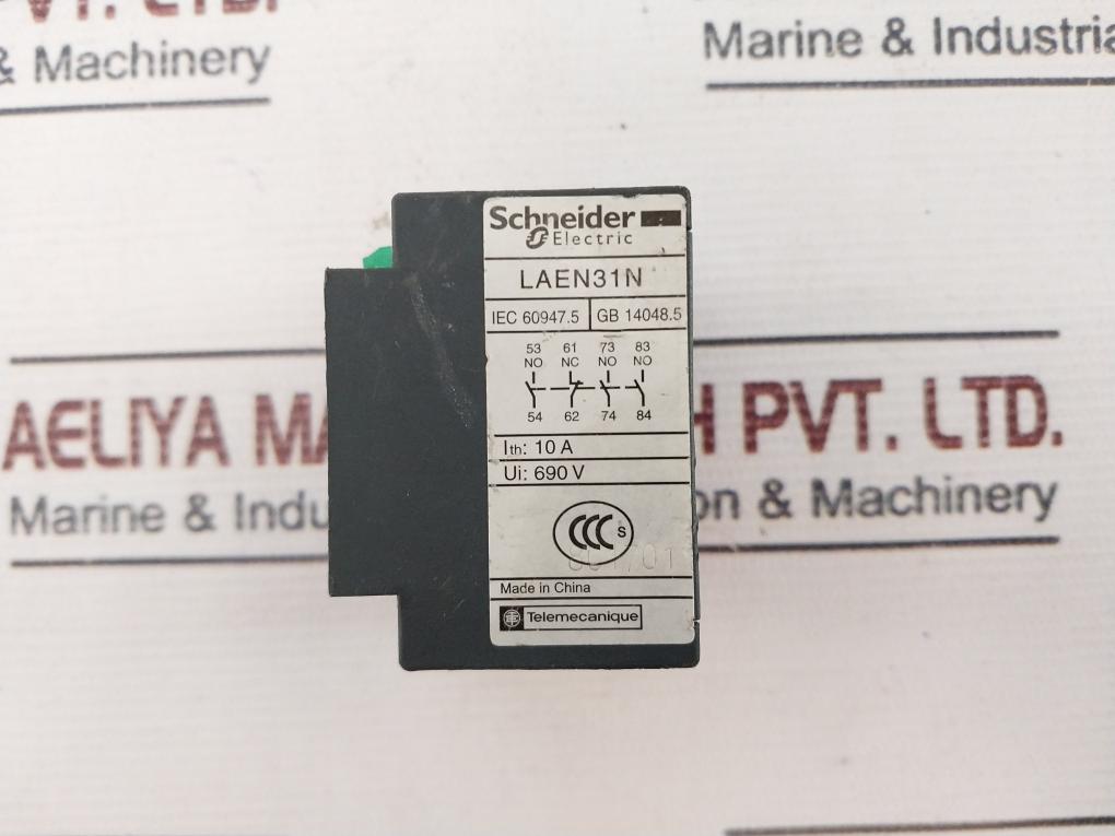 Schneider Electric Laen31N Auxiliary Contact Block 10A 690V