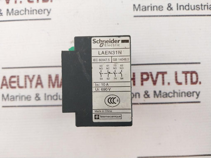 Schneider Electric Laen31N Auxiliary Contact Block 10A 690V