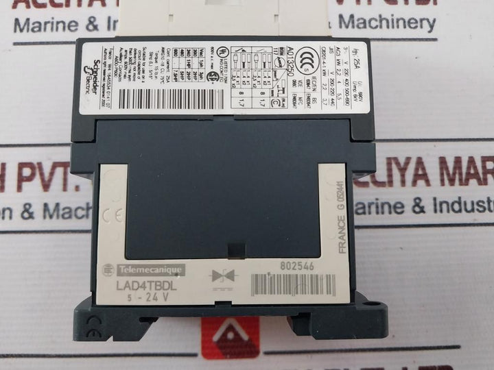 Schneider Electric Lc1D09Bd Contactor 25A 4Kw/400V 5Hp/480V