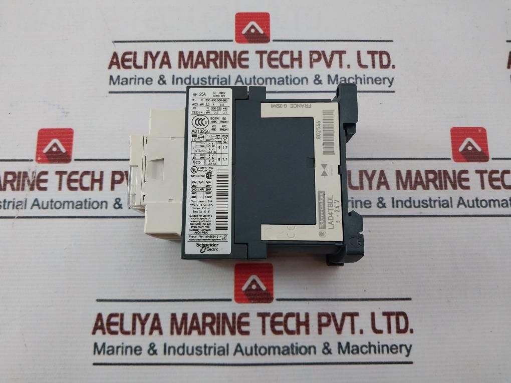Schneider Electric Lc1D09Bd Contactor 25A 4Kw/400V 5Hp/480V