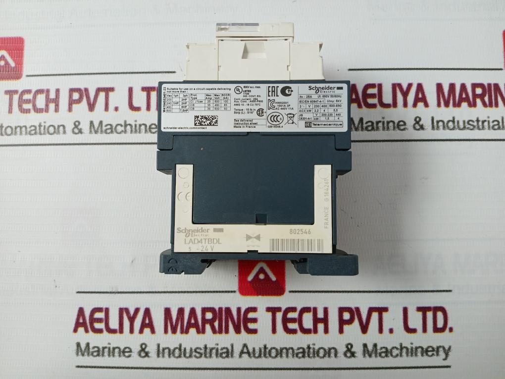 Schneider Electric Lc1D09Bd Contactor 25A 50/60Hz