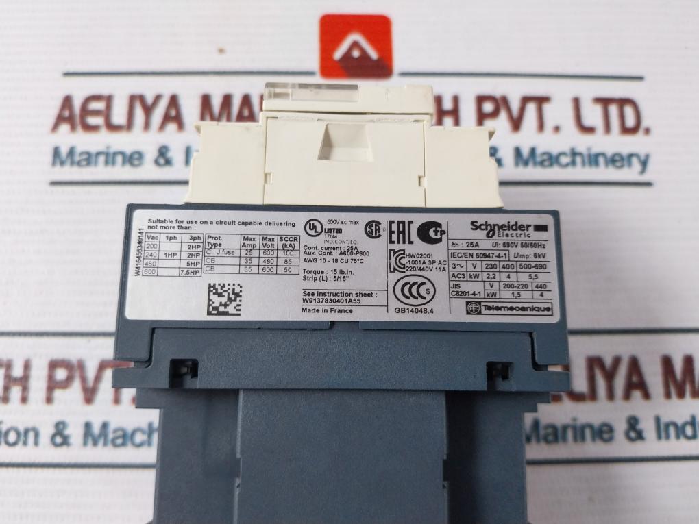 Schneider Electric Lc1D09 Contactor 220V 50/60Hz