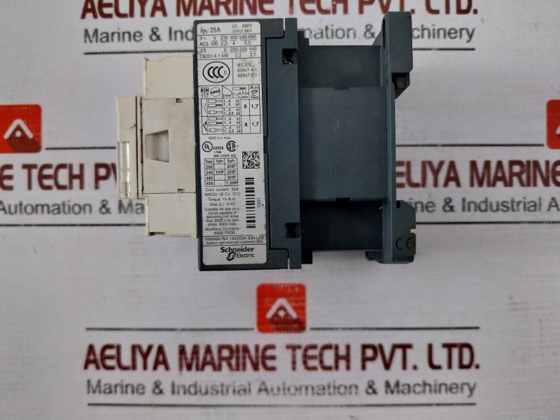 Schneider Electric Lc1 D09 Contactor A600-p600 25a 690v