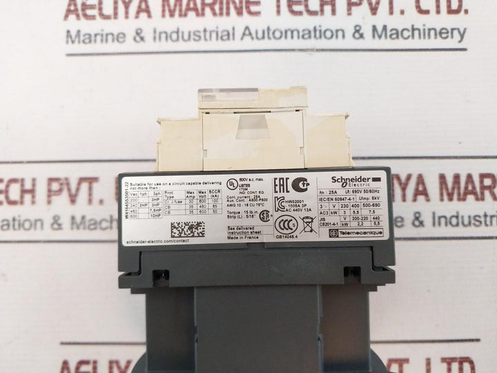 Schneider Electric Lc1D12 Contactor 690V 50/60Hz 13A