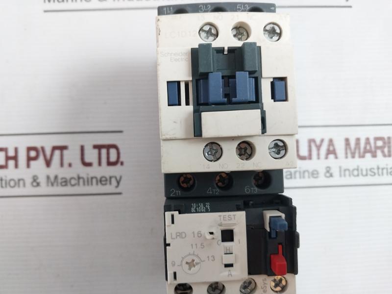 Schneider Electric Lc1D12 Contactor With Overload Relay 220V 50/60Hz M7 Lrd 16