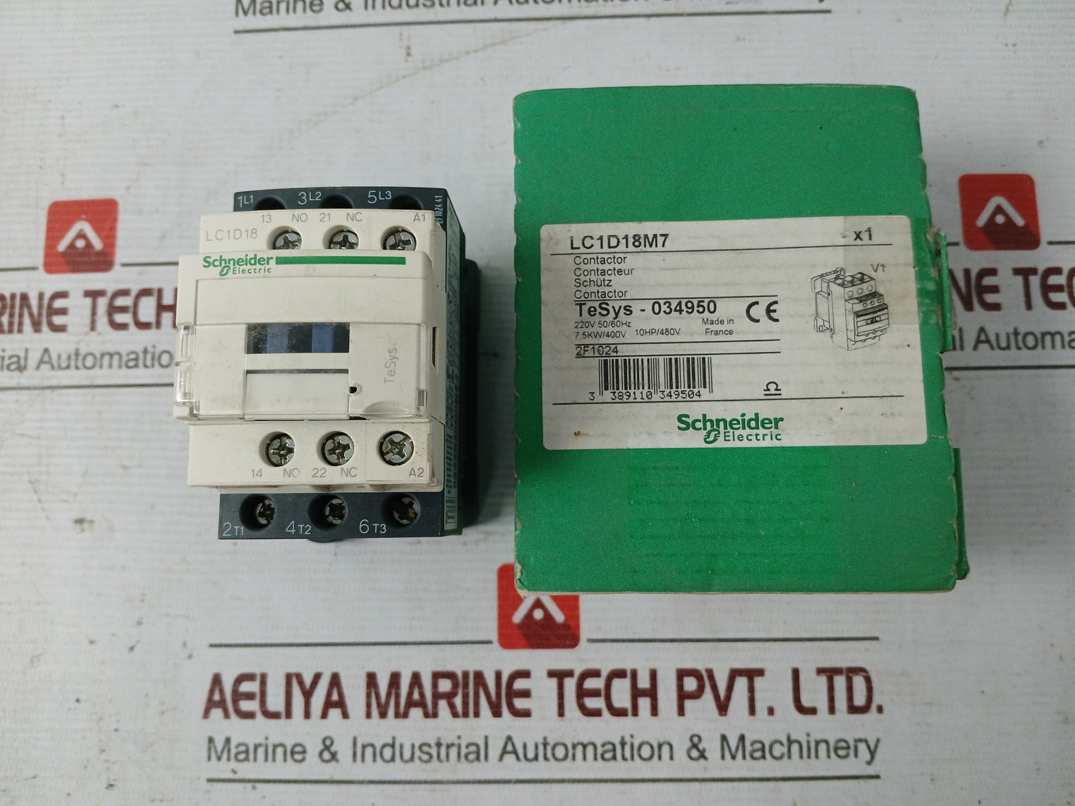 Schneider Electric/Telemecanique Lc1D18M7 Contactor 220V 50/60Hz A600-p600