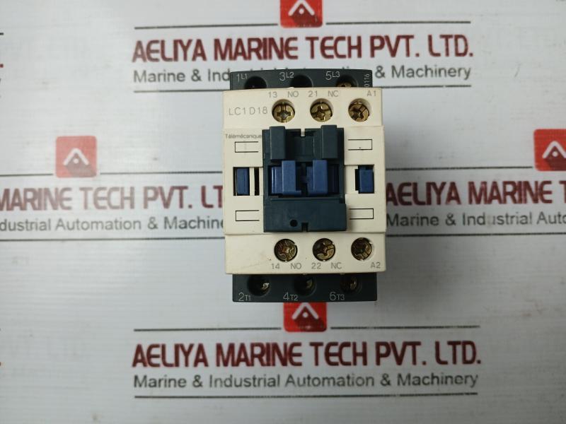Schneider Electric Telemecanique Lc1D18 Power Contactor 2F00116 230V 50/60Hz Awg8-18 Cu 75°C