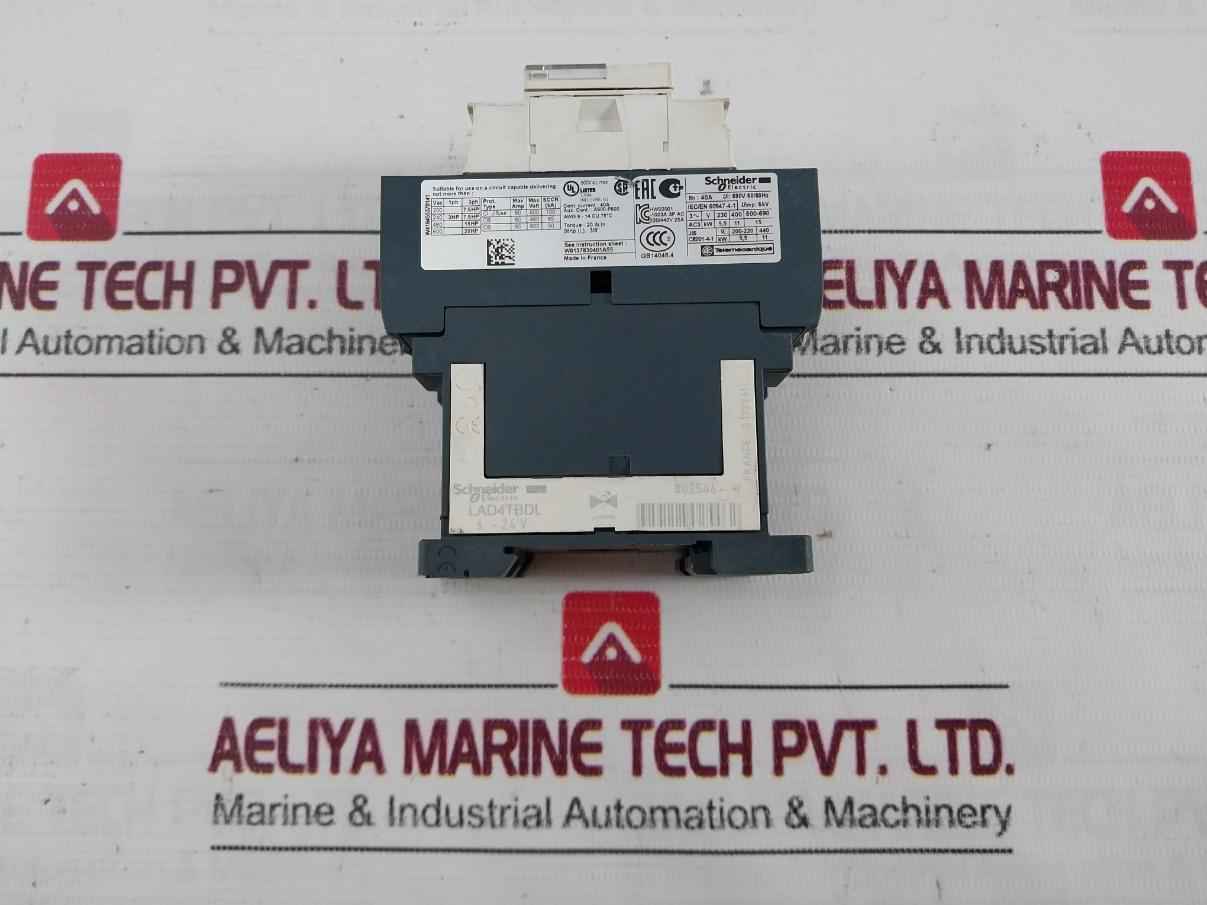Schneider Electric Lc1D25 Contactor 24V Dc 2.4 W 690V 50/60Hz