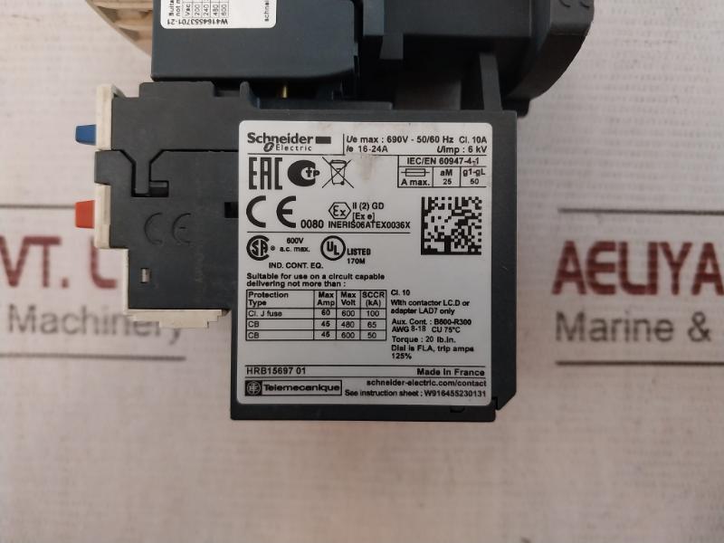 Schneider Electric Lc1D25 Contactor 690V-50/60Hz 40A 600Vac 220/440V 25A