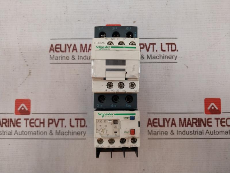 Schneider Electric Lc1D25 Contactor 690V-50/60Hz 40A 600Vac 220/440V 25A
