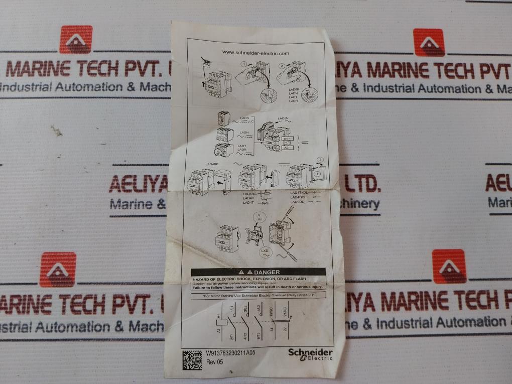 Schneider Electric Lc1D25El Contactor 690V 40A 50/60Hz
