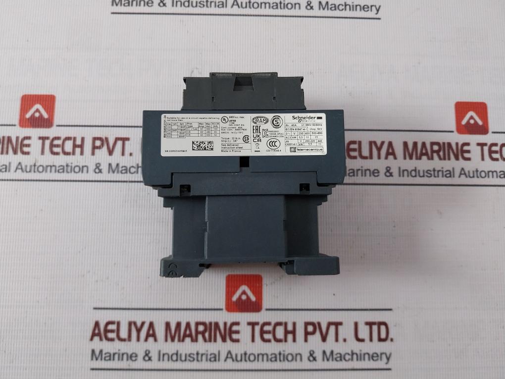 Schneider Electric Lc1 D25 Tesys D Contactor 220/440V 25A 600V 75C Gb/T14046.4