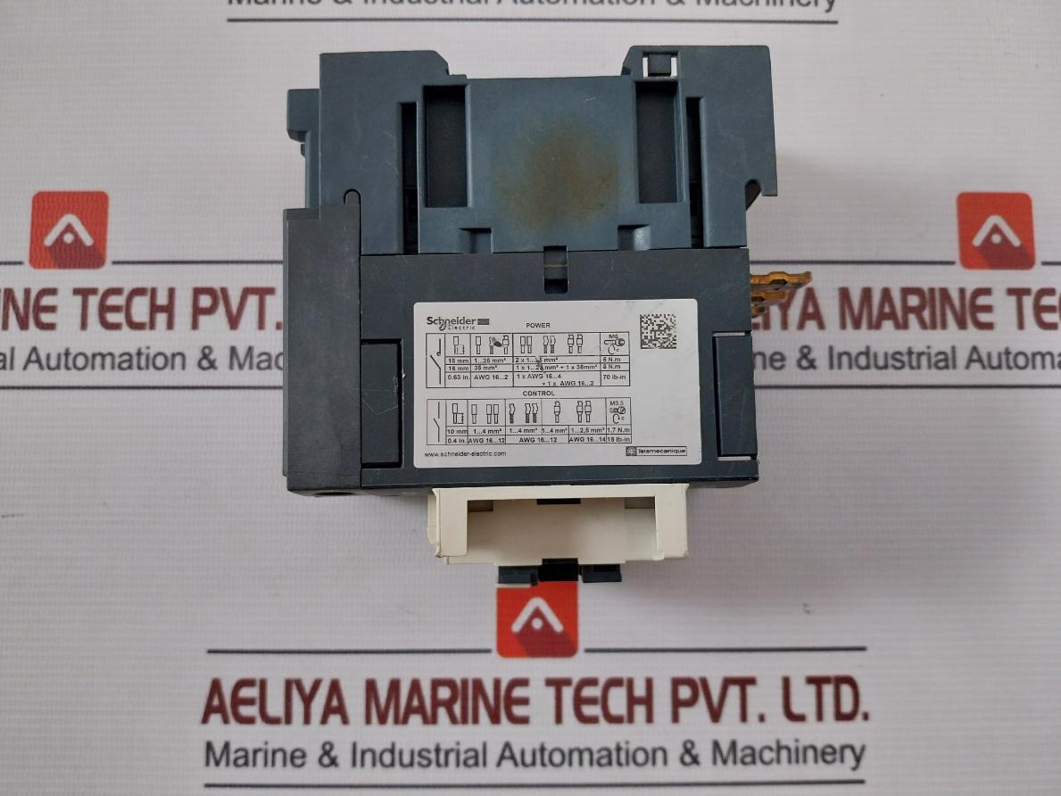 Schneider Electric Lc1D40A 3-pole Contactor 220V Ac 50/60 Hz 600Vac