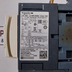 Schneider Electric Lc1D40A 3-pole Contactor 220V Ac 50/60 Hz 600Vac