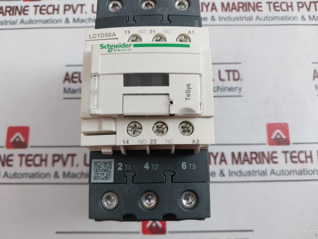 Schneider Electric Lc1D50Am7 3 Pole Contactor 440V-50A-220V Ac Coil