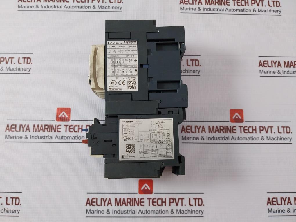 Schneider Electric Lc1D65A Tesys Contactor With Thermal Overload Relay Lrd365C