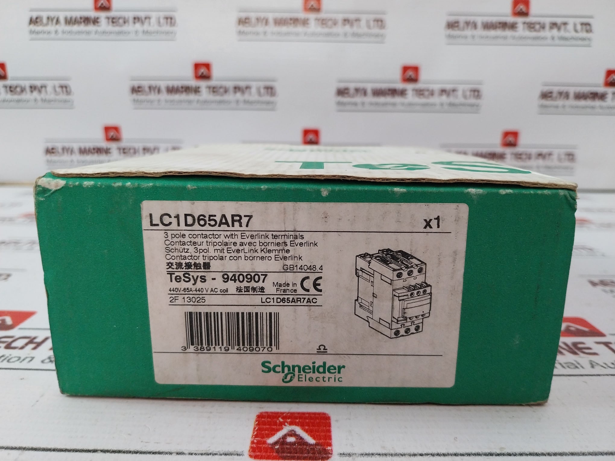 Schneider Electric Lc1D65Ar7 3 Pole Contactor 690V- 50/60Hz 80A