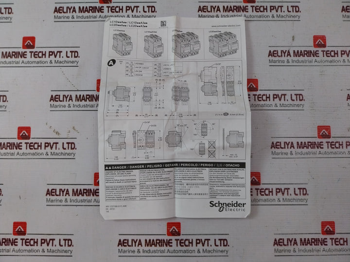 Schneider Electric Lc1D65Ar7 3 Pole Contactor 690V- 50/60Hz 80A