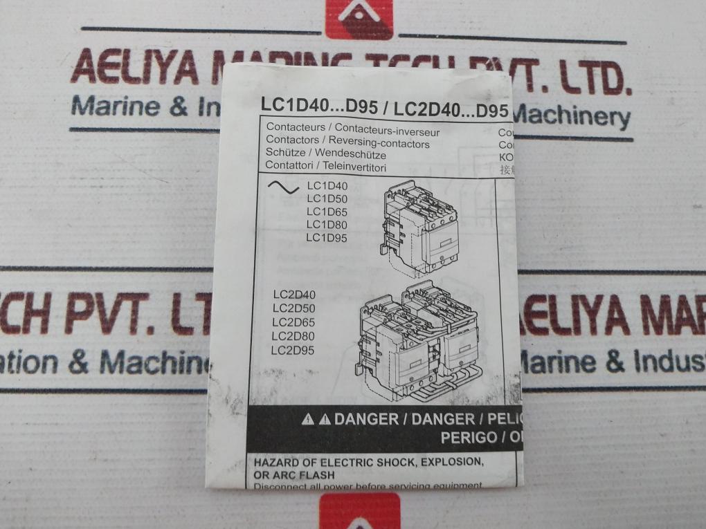 Schneider Electric Lc1D95P7 Contactor 440V 60Hz